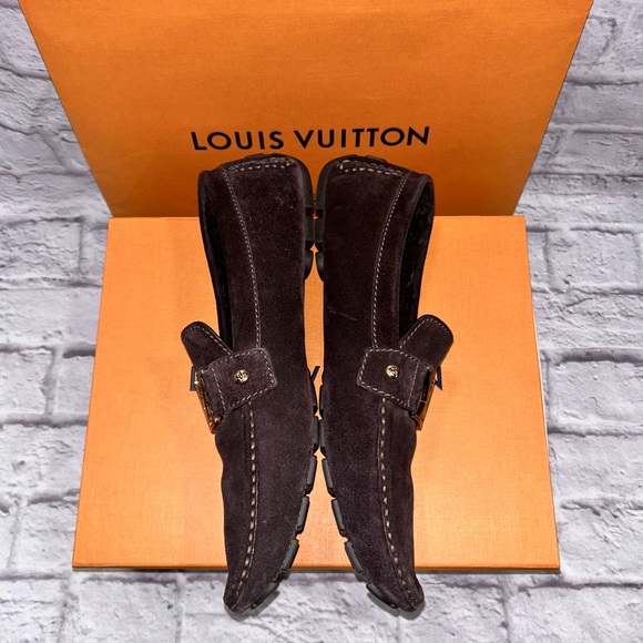 Louis Vuitton size 12 suede moccasin - Picture 2 of 7